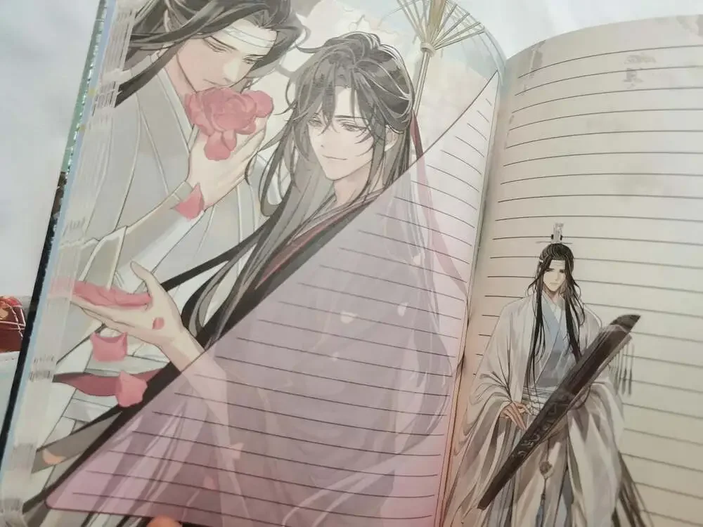 MDZS Wangxian PU Leather Journal, Anime Art Notebook (A5 Size)